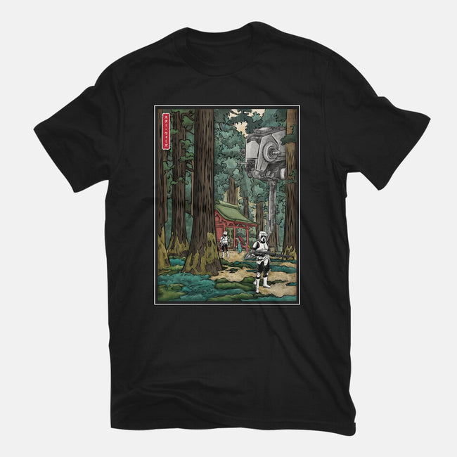 Galactic Empire In Japanese Forest-Youth-Basic-Tee-DrMonekers