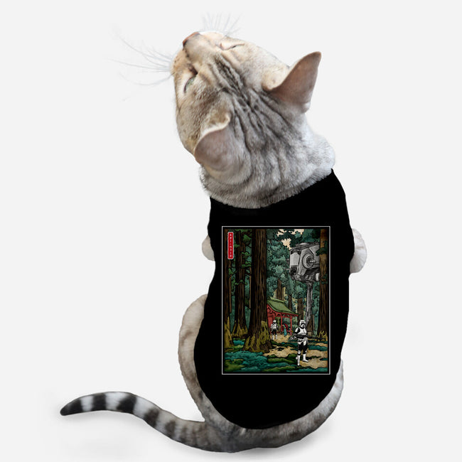 Galactic Empire In Japanese Forest-Cat-Basic-Pet Tank-DrMonekers