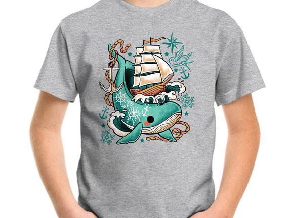 Whale Ship Tattoo