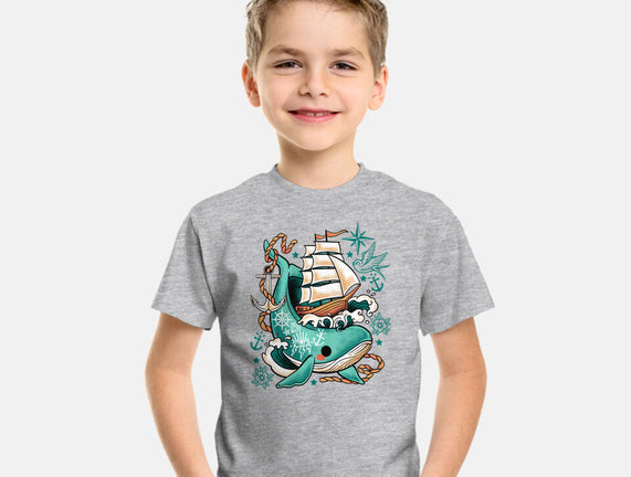 Whale Ship Tattoo