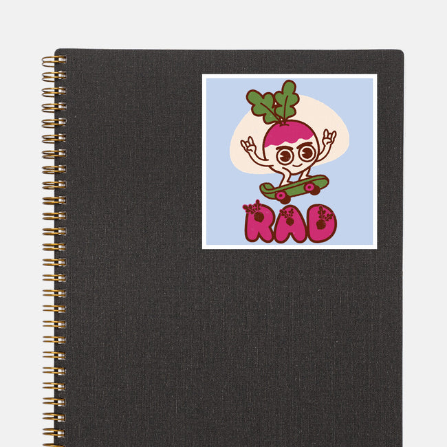 Radish Skater-None-Glossy-Sticker-Weird & Punderful