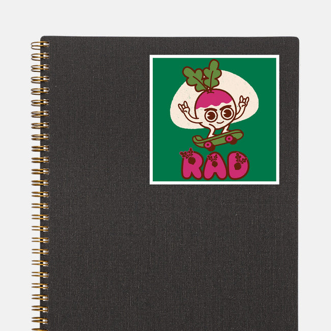 Radish Skater-None-Glossy-Sticker-Weird & Punderful