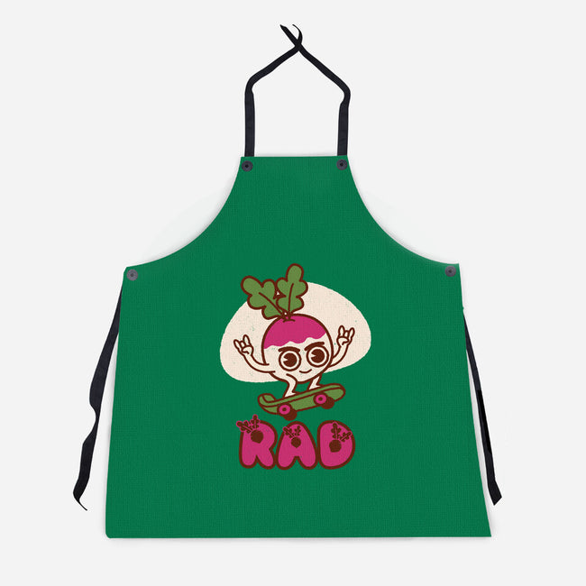 Radish Skater-Unisex-Kitchen-Apron-Weird & Punderful