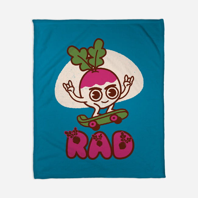 Radish Skater-None-Fleece-Blanket-Weird & Punderful