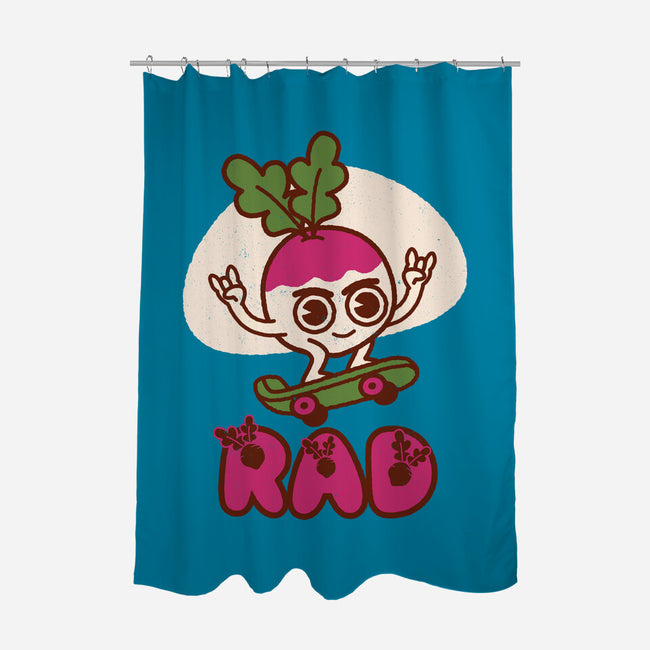 Radish Skater-None-Polyester-Shower Curtain-Weird & Punderful