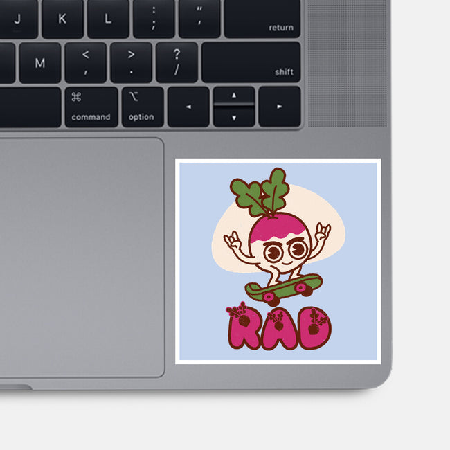 Radish Skater-None-Glossy-Sticker-Weird & Punderful