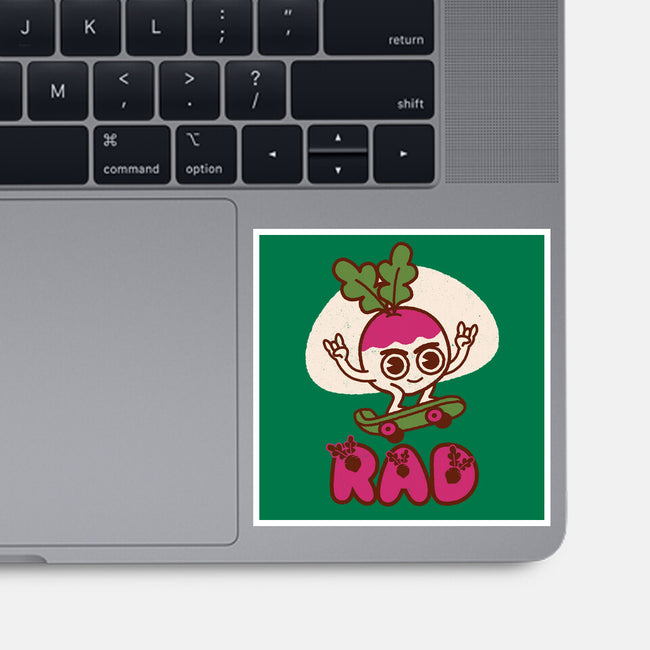 Radish Skater-None-Glossy-Sticker-Weird & Punderful
