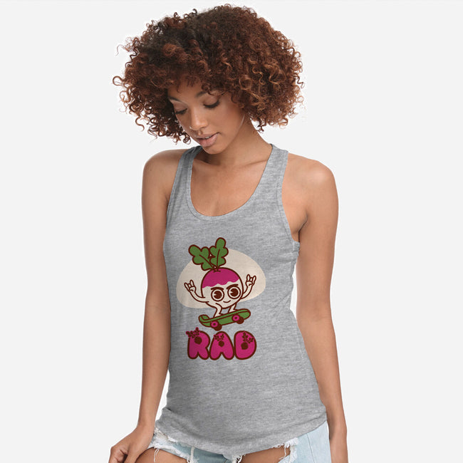 Radish Skater-Womens-Racerback-Tank-Weird & Punderful