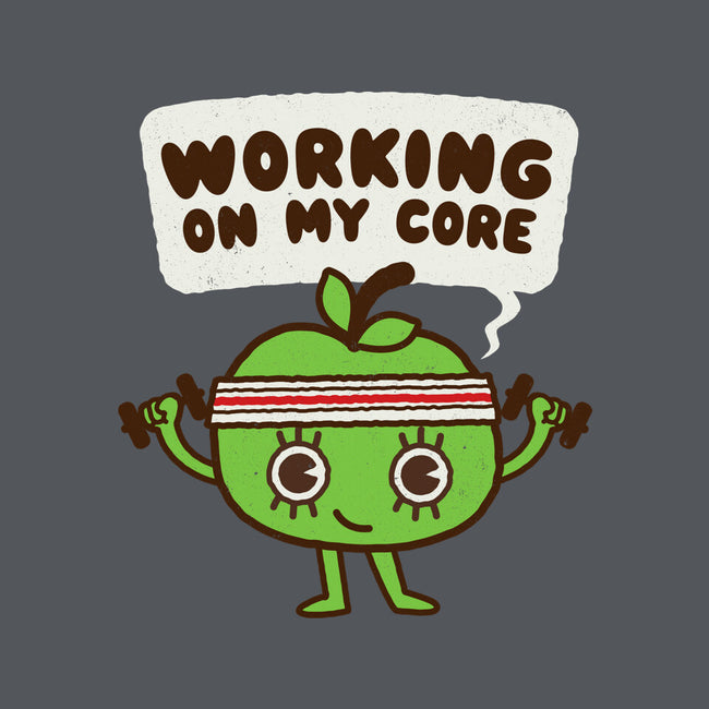 Working On My Core-Unisex-Kitchen-Apron-Weird & Punderful