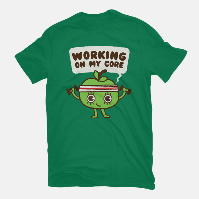 Working On My Core-Mens-Premium-Tee-Weird & Punderful
