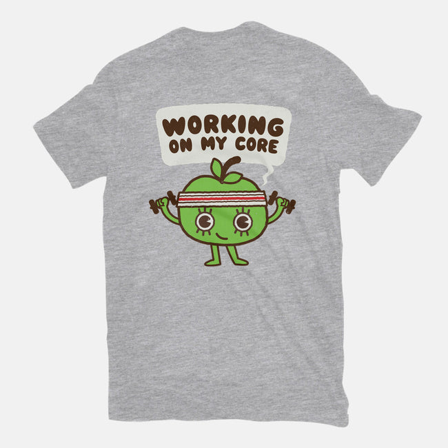 Working On My Core-Unisex-Basic-Tee-Weird & Punderful