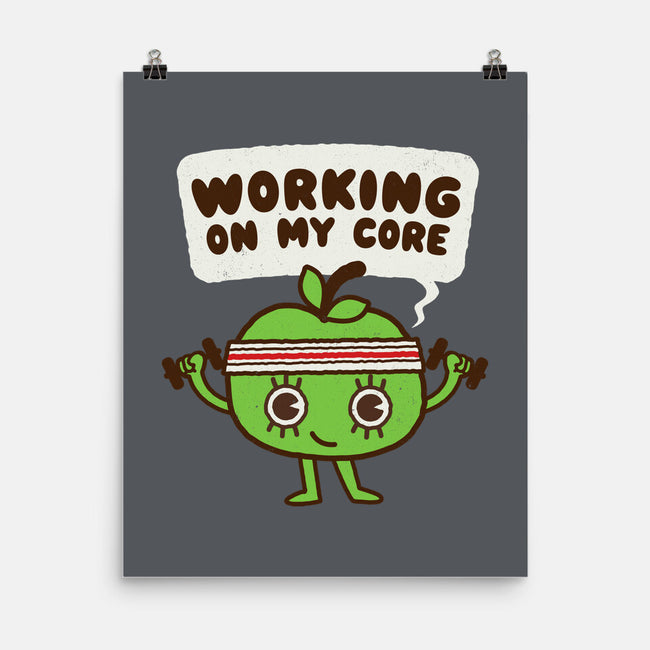 Working On My Core-None-Matte-Poster-Weird & Punderful