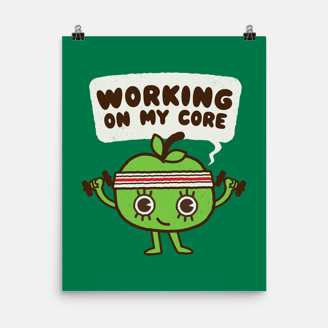 Working On My Core-None-Matte-Poster-Weird & Punderful