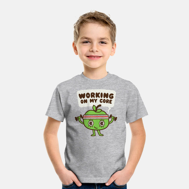 Working On My Core-Youth-Basic-Tee-Weird & Punderful