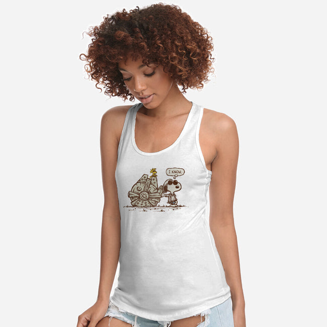 The Beagle Knows-Womens-Racerback-Tank-kg07