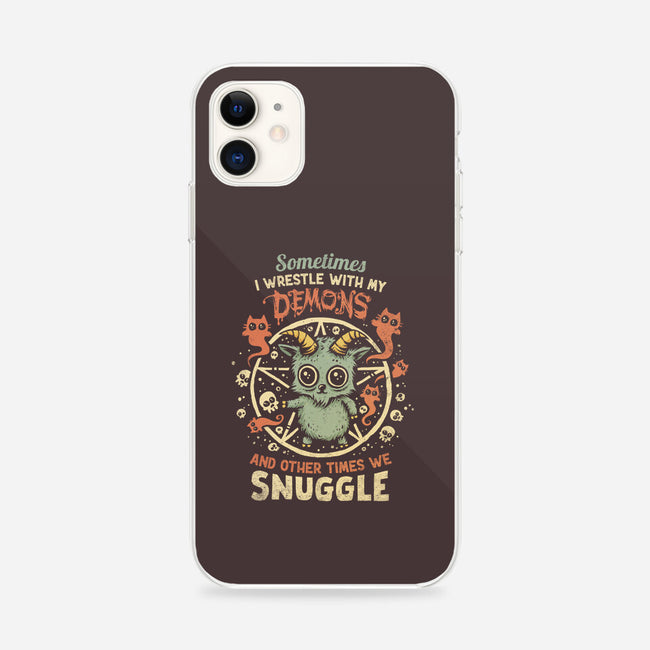 I Wrestle With My Demons-iPhone-Snap-Phone Case-kg07