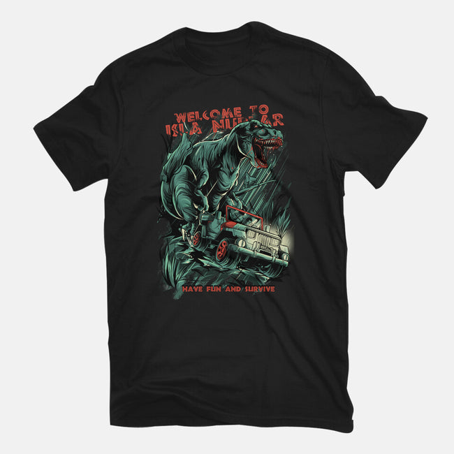 Welcome To Isla Nublar-Mens-Premium-Tee-Guilherme magno de oliveira