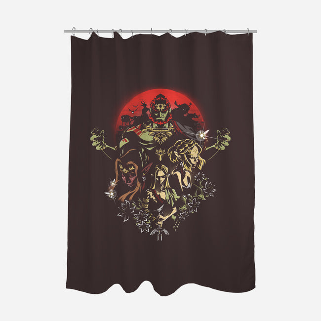 Tears Of A Kingdom-None-Polyester-Shower Curtain-Fearcheck