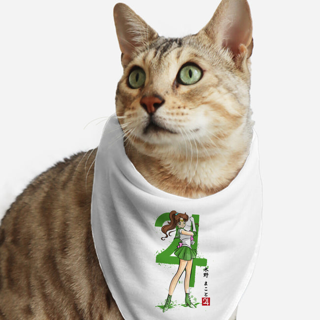 Jupiter Sumi-e-Cat-Bandana-Pet Collar-DrMonekers
