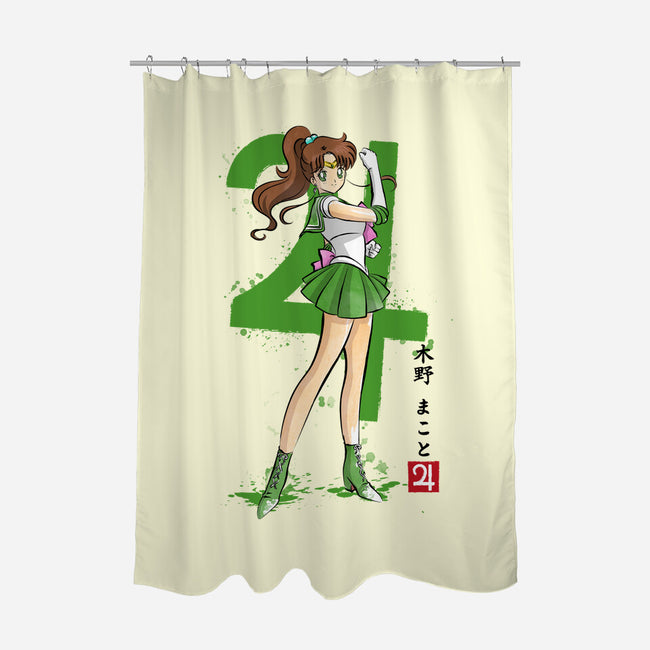 Jupiter Sumi-e-None-Polyester-Shower Curtain-DrMonekers