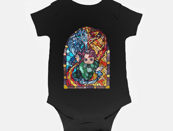 Tanjiro Stained Glass