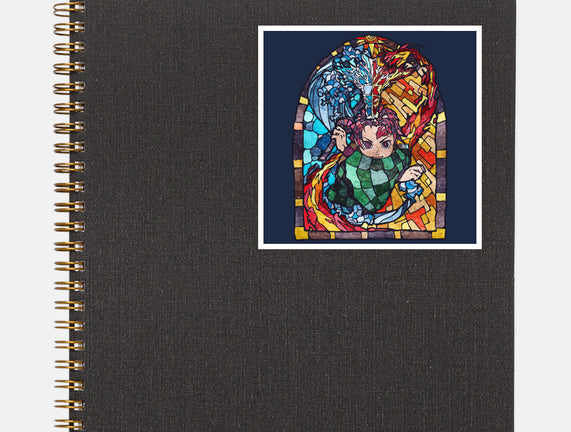 Tanjiro Stained Glass