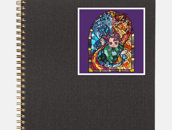Tanjiro Stained Glass