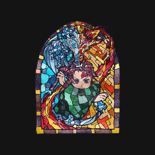 Tanjiro Stained Glass-Unisex-Basic-Tee-line13design