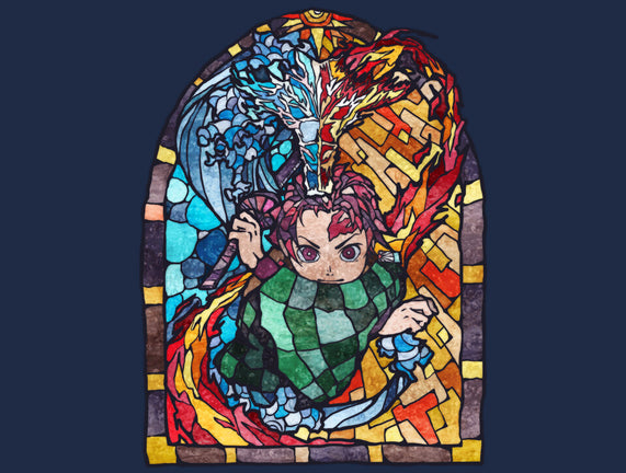 Tanjiro Stained Glass