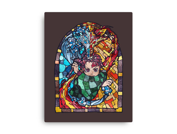 Tanjiro Stained Glass