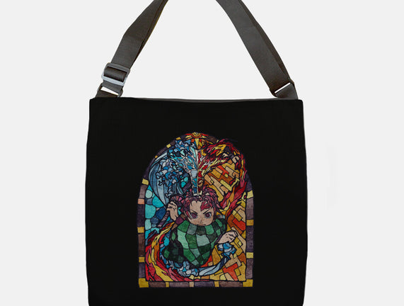 Tanjiro Stained Glass