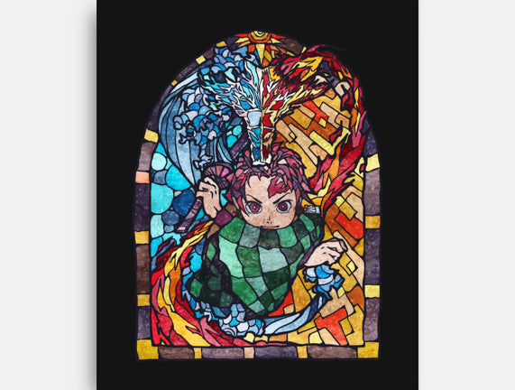 Tanjiro Stained Glass