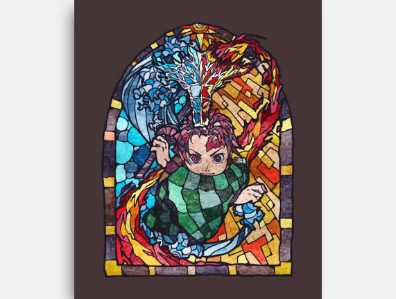 Tanjiro Stained Glass