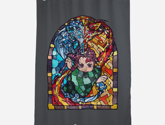 Tanjiro Stained Glass