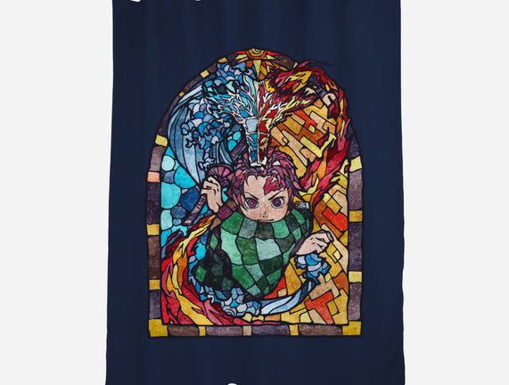 Tanjiro Stained Glass