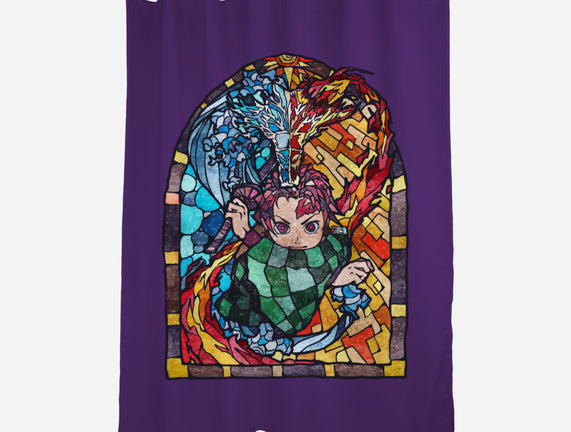 Tanjiro Stained Glass