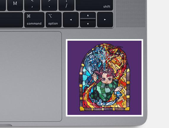 Tanjiro Stained Glass