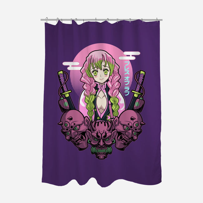 Mitsuri Breath Of Love-None-Polyester-Shower Curtain-Astrobot Invention