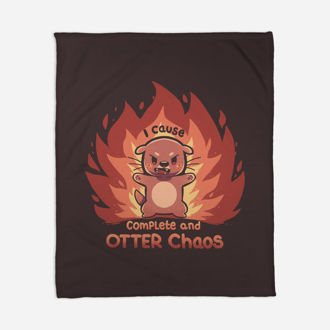 Otter Chaos-None-Fleece-Blanket-TechraNova