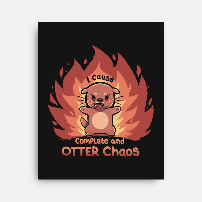 Otter Chaos-None-Stretched-Canvas-TechraNova