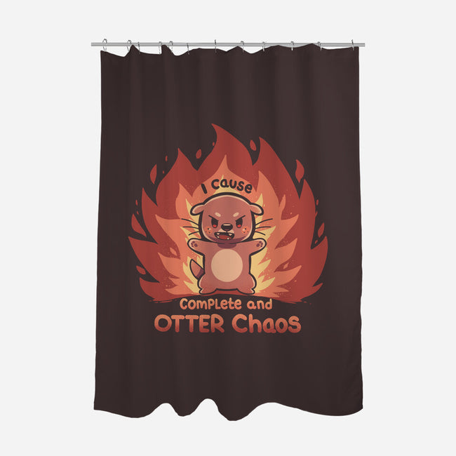 Otter Chaos-None-Polyester-Shower Curtain-TechraNova