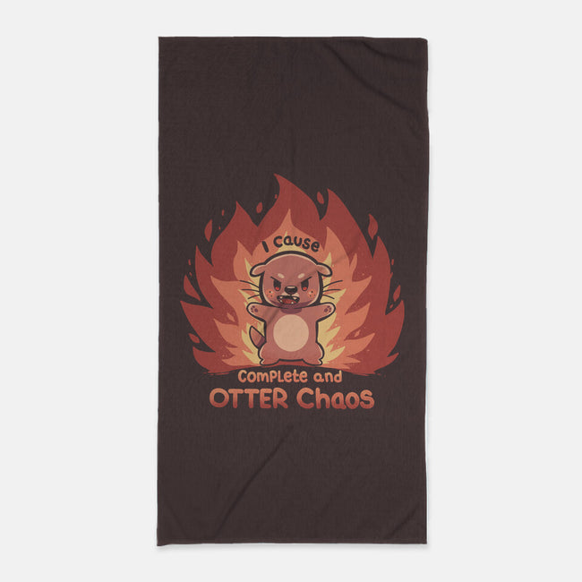 Otter Chaos-None-Beach-Towel-TechraNova