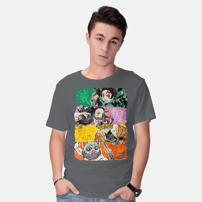 Demon Brushstrokes-Mens-Basic-Tee-DrMonekers