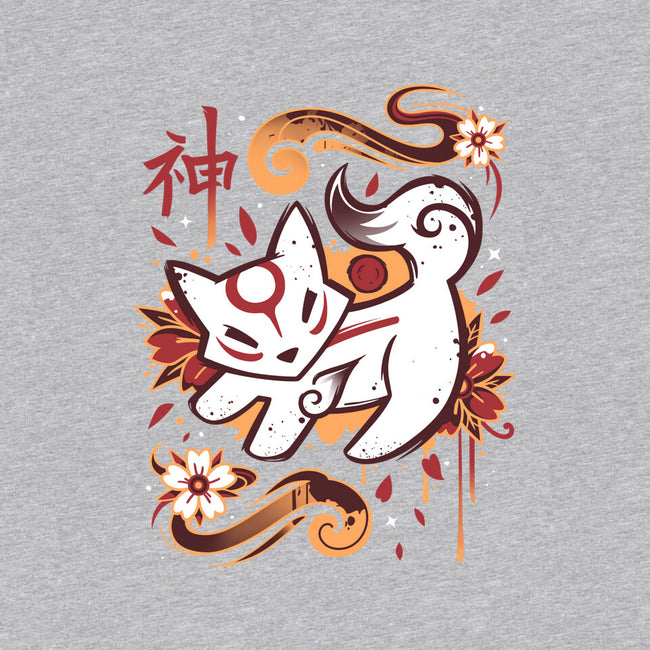 Floral Wolf Spirit-Womens-V-Neck-Tee-Snouleaf
