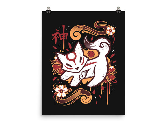 Floral Wolf Spirit