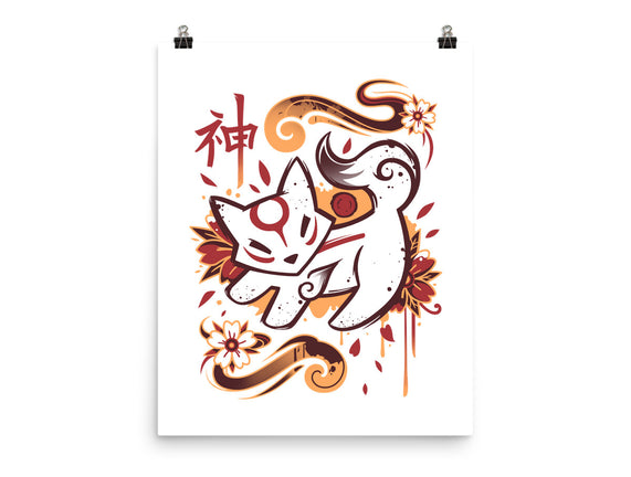 Floral Wolf Spirit