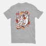 Floral Wolf Spirit-Mens-Heavyweight-Tee-Snouleaf