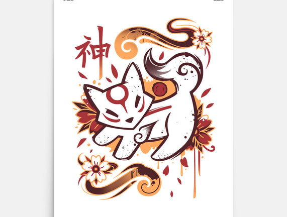 Floral Wolf Spirit