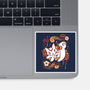Floral Wolf Spirit-None-Glossy-Sticker-Snouleaf