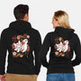 Floral Wolf Spirit-Unisex-Zip-Up-Sweatshirt-Snouleaf